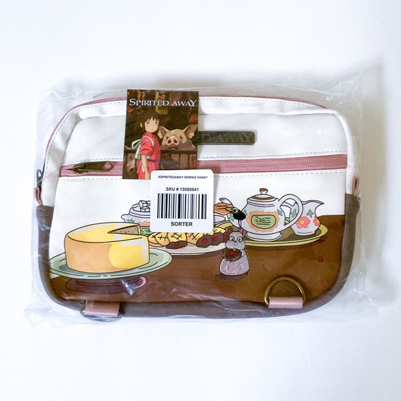 Studio Ghibli Spirited Away Fanny Pack Belt Bag Crossbody Boh Treats White - Picture 6 of 8